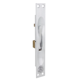 Manual Flush Bolt with 12in Extension Rod, Face Plate Size 1in x 6-3/4in, 625/US26 Bright Chrome