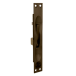 Manual Flush Bolt with 12in Extension Rod, Face Plate Size 1in x 6-3/4in, 612/US10 Bronze