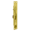 Manual Flush Bolt with 12in Extension Rod, Face Plate Size 1in x 6-3/4in, 606/US4 Satin Brass