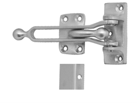 Door Flip Guard, Brass Material, 625/US26 Bright Chrome