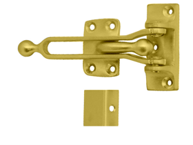 Door Flip Guard, Brass Material, 606/US4 Satin Brass