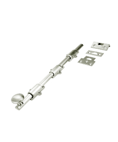 Dutch Door Bolt, 4-1/2in L x 5/8in Bolt W, 619/US15 Satin Nickel