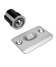 Drive in Ball Catch 1in Diameter, Packed with Narrow and Wide Strikes, 626/US26D Satin Chrome