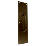 Pull Plate 4in x 16in, Tubular Pull 3/4in Diameter, 5-1/2 CTC, 613/US10B Oil Rubbed Bronze