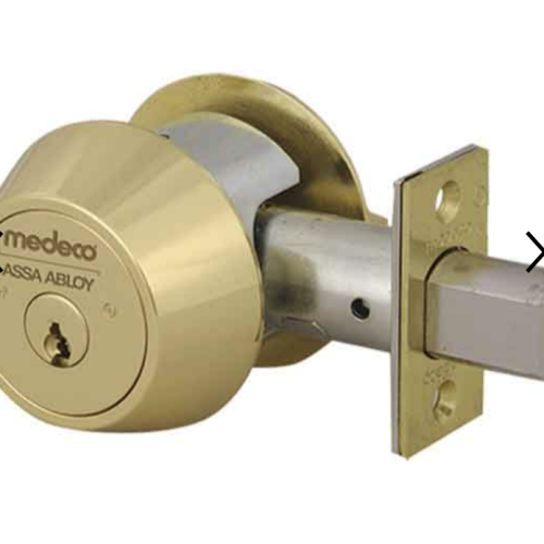 MEDECO GRADE 1 M3 DOUBLE CYLINDER DEADBOLT 2-3/4" BACKSET M3 - 11TC622 05FMS