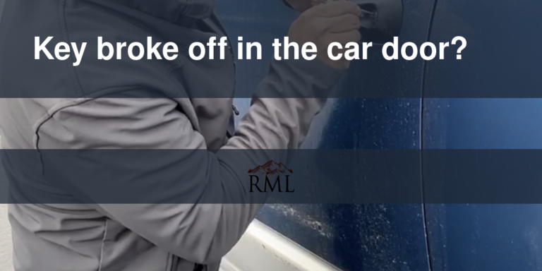 Key broke off in the car door?