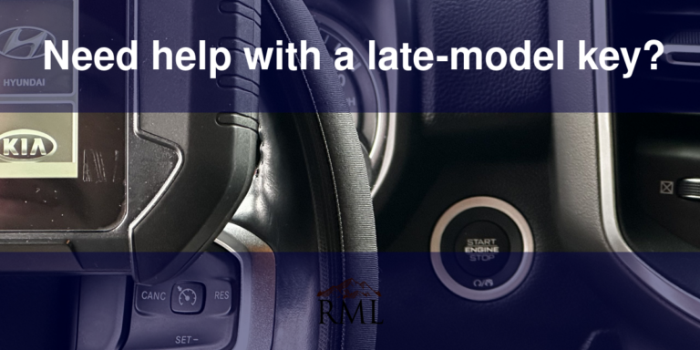 Need help with a late-model key?