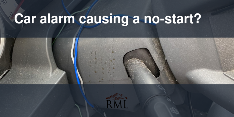 Car alarm causing a no-start?