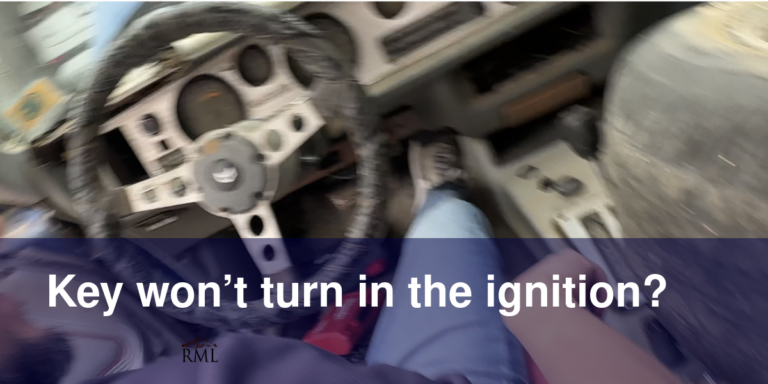 Key won’t turn in the ignition?