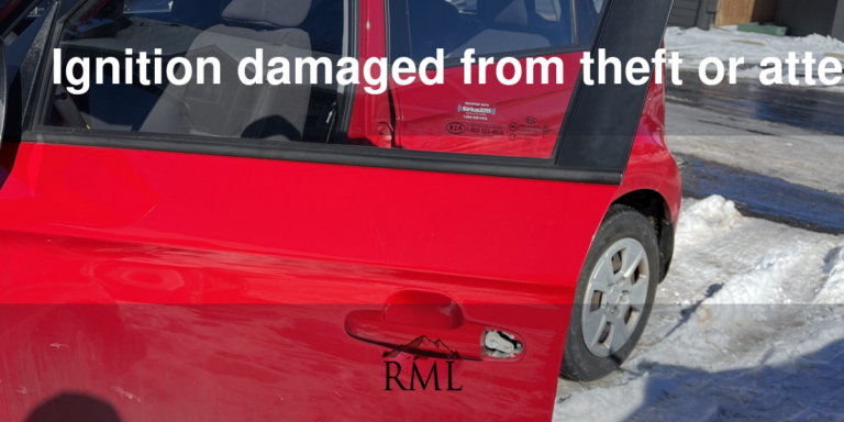 Ignition damaged from theft or attempted theft?