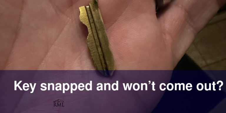 Key snapped and won’t come out?