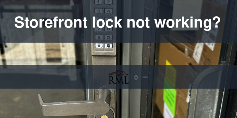 Storefront lock not working?