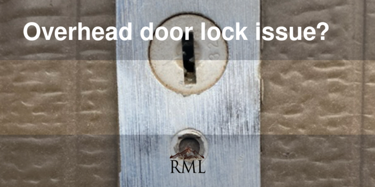 Overhead door lock issue?