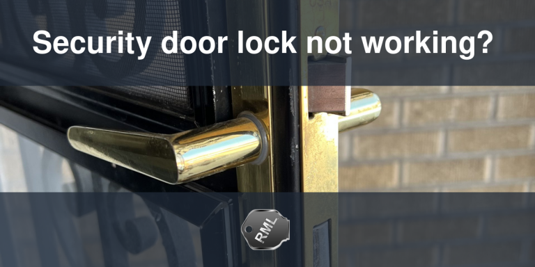 Security door lock not working?