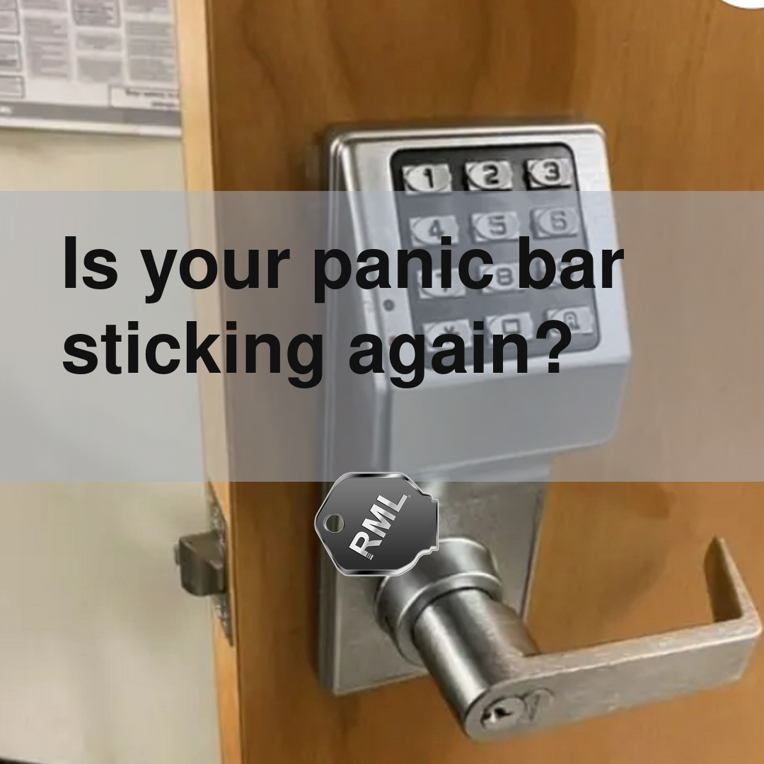 Panic Bar Sticker Is your panic bar sticking again? - RMLOCK