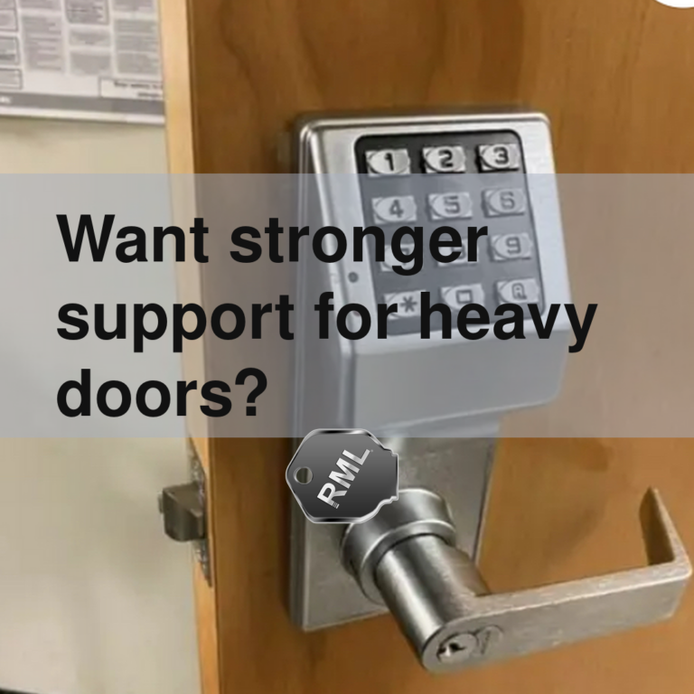 Want stronger support for heavy doors?
