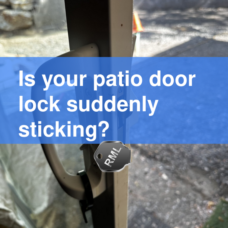 Is your patio door lock suddenly sticking?