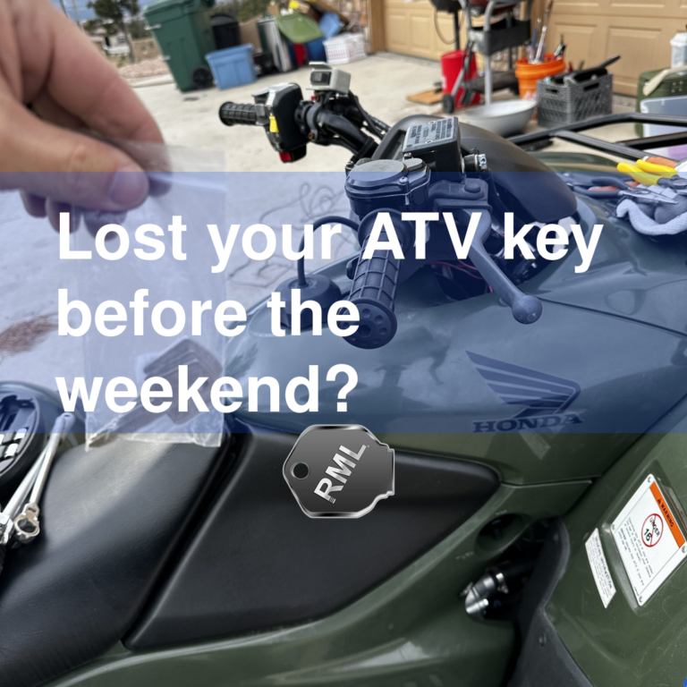 Lost your ATV key before the weekend?