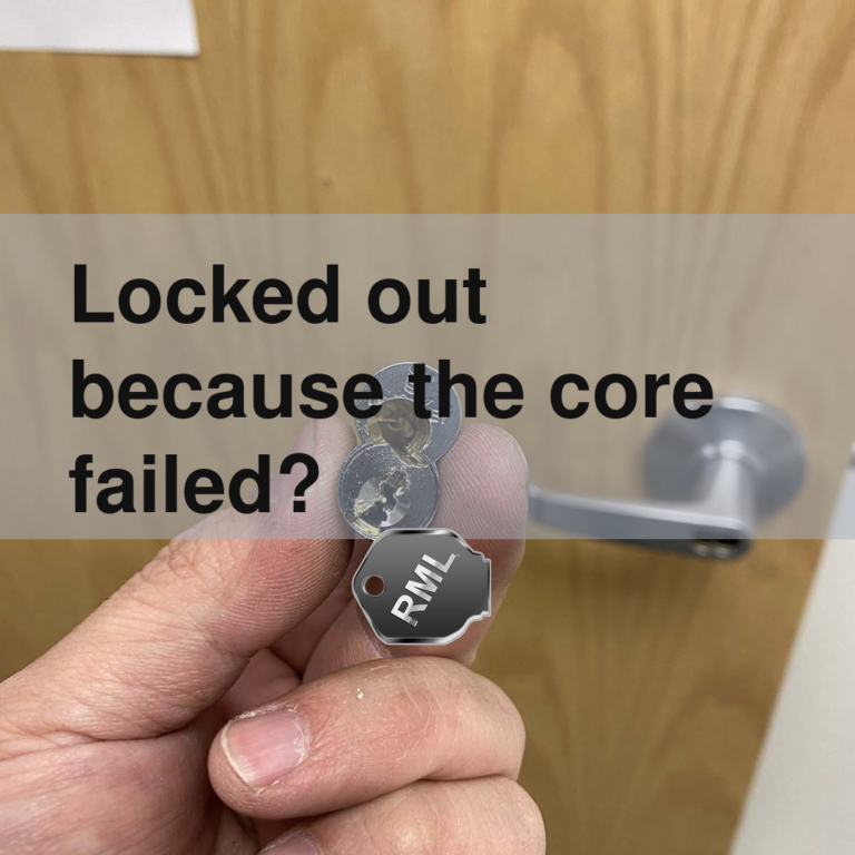 Locked out because the core failed?