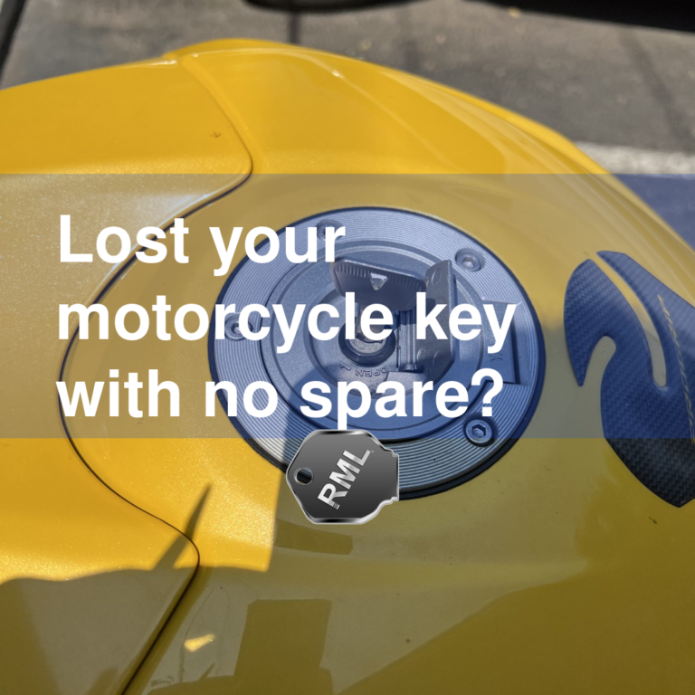 Lost your motorcycle key with no spare?