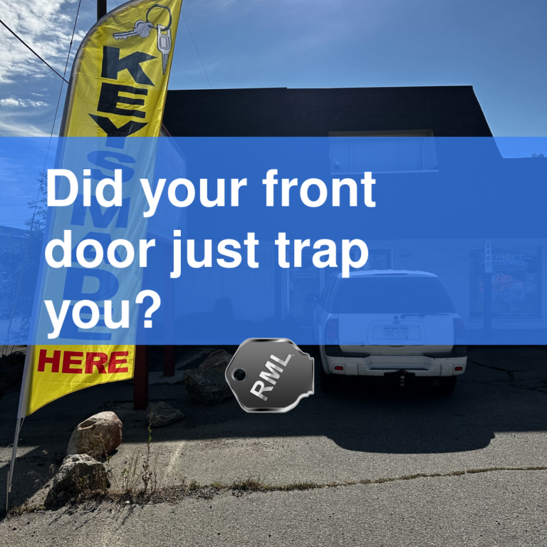 Did your front door just trap you?