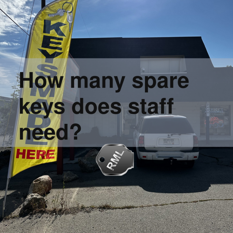 How many spare keys does staff need?