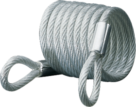 Carded Cable 6ft x 1/4in Looped End