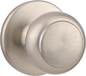 Cove Passage Knob, 6-Way Adjustable Latch 2-3/8in-2-3/4in Backset, Grade 3, 619/US15 Satin Nickel