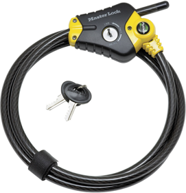 Carded Python Adjustable Lock Cable 6ft x 3/8in