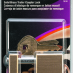 Trailer Hitch Solid Brass Lock, 3/4in (19mm) Shackle