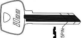 +Sargent Key Blanks 278CL