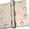 5-Knuckle Hinge, Full Mortise Standard Weight Hinge, Non-Removable Pin, Ball Bearing, 4.5in x 4.5in (4545), Ferrous Steel Base, 652/US26D Satin Chrome 5-Knuckle Hinge, Full Mortise Standard Weight Hinge, Non-Removable Pin, Ball Bearing, 4.5in x 4.5in (4545), Ferrous Steel Base, 652/US26D Satin Chrome