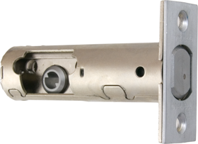 2-3/4in Backset Bolt 1-1/8in Wide Faceplate, Satin Chrome 26