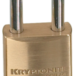 Brass Padlock, Key in Knob Prep, C Keyway Keyed Different, 1-1/2in Shackle