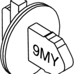 Cylindrical Tailpiece with Washer Assembly for 6 or 7 Pin Yale LFIC for AB, B, DA (Exterior), DW, F, FEU and FEL Functions (Stamped 9MY) Cylindrical Tailpiece with Washer Assembly for 6 or 7 Pin Yale LFIC for AB, B, DA (Exterior), DW, F, FEU and FEL Functions (Stamped 9MY)