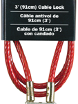 Carded Padlock #7 Cable 3ft-3/16in