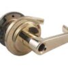 LSDA Grade 2 Entry Lever Providence Less Latch Less Cylinder Bright Brass L100 3LLLC