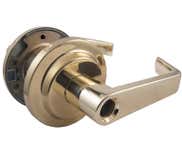 LSDA Grade 2 Entry Lever Providence Less Latch Less Cylinder Bright Brass L100 3LLLC