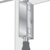 Patio Door Lock - Keyed Large Rectangle