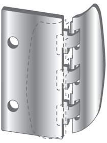 Privacy Flip Lock Brass