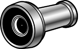 Door Viewer 190 Degree 1/2in Chrome