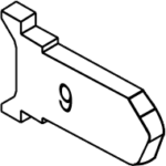 Tailpiece for AB, DW and F Functions, 175/195 (Stamped 9)