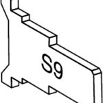 Tailpiece Clip-in Type for S, DA (int.), DB, DC, SB and T Functions, 175/195 Series (Stamped S9)
