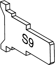 Tailpiece Clip-in Type for S, DA (int.), DB, DC, SB and T Functions, 175/195 Series (Stamped S9)