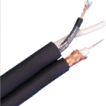 RG59 Coaxial Cable + 18/2 Unshielded, Siamese Zip Non-Plenum Jacket White 1000ft Reel/Spool Only
