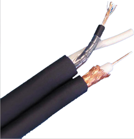 RG59 Coaxial Cable + 18/2 Unshielded, Siamese Zip Non-Plenum Jacket White 1000ft Reel/Spool Only RG59 Coaxial Cable + 18/2 Unshielded, Siamese Zip Non-Plenum Jacket White 1000ft Reel/Spool Only