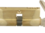 Cylinder x Thumbturn Profile Cylinder, Schlage C Keyway, 626/US26D Satin Chrome