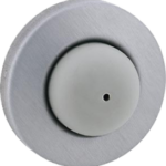 Wall Mount Stop Convex, 2-7/16in Diameter, Drywall and Wood Fasteners, 630/US32D Satin Stainless Steel Wall Mount Stop Convex, 2-7/16in Diameter, Drywall and Wood Fasteners, 630/US32D Satin Stainless Steel