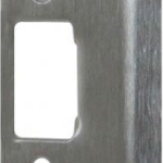 Radius Corner Full Lip Strike, 2-1/4in x 1-1/4in, 630/US32D Stainless Steel