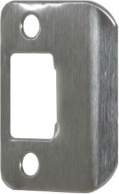 Radius Corner Full Lip Strike, 2-1/4in x 1-1/4in, 630/US32D Stainless Steel